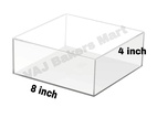 Acrylic Transparent Square Spacer 8" x 4"