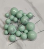 Pastel Green Metallic Faux Balls