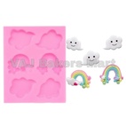 Rainbow & Cloud Silicon Mould