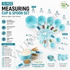 250ml Measuring Cup and Spoon Set (12 Pcs Set)