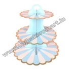 CS6 Paper Cup Cake Stand (Blue and White)