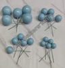Sky Blue Metallic Faux Balls