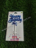 Happy Birthday Balloon Topper Imported (Royal Blue)