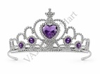 Crown Tiara Cake Topper Purple