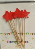 Glitter Red Star Topper Big