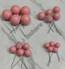 Pastel Pink Metallic Faux Balls