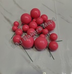 Pink Metallic Faux Balls