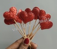 Glitter Red Heart Topper
