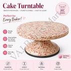 360 Degree Smooth Decorative Rotating Fiber Cake Decorating Turntable