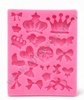 Crown & Bow Design Fondant Mould