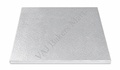 12" Square Drum Board Silver