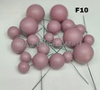 Baby Pink Matte Finish Faux Balls (F10)