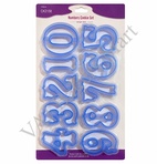 Number Cookies Cutter Set 0 to 9 Large