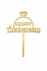 HA13 Acrylic Happy Anniversary Topper