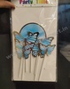 Butterfly Topper with HBD Tag (Blue)