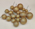 Gold Glitter Faux Balls
