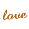 Acrylic Love Cutout 4"