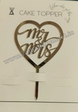 W16 Acrylic Wedding Topper