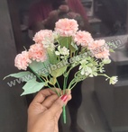 FB14 Mini Peach Marigold 6Pcs Flower Bunch