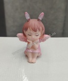 Pink Angel Doll Cake Topper