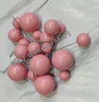 Pastel Pink Metallic Faux Balls