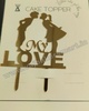 W14 Acrylic Wedding Topper