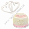 Twin Heart Fondant Cutter (Entwined Hearts)