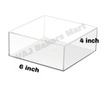 Acrylic Transparent Square Spacer 6" x 4"