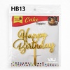 HB13 Acrylic Happy Birthday Topper