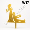 W17 Acrylic Wedding Topper