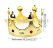 King Crown / Roman Crown Topper Gold 4"