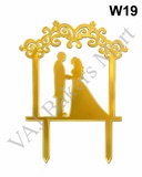 W19 Acrylic Wedding Topper