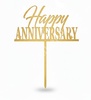 HA4 Acrylic Happy Anniversary Topper