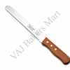 Wooden Handle Serrated Knife 8"