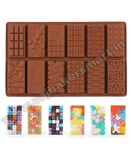SM2 12 Cavity Silicon Chocolate Bar Mould