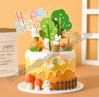 Rabbit Miniature Cake Topper Set (Pack of 7)