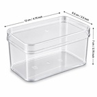 Acrylic Transparent Rectangular Tub 400ml
