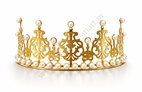Royal Gold Pearl Half Crown Tiara