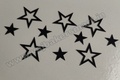 Acrylic Star Cutout Black (Pack of 10)