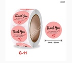 CDG11 Thank you Sticker Roll 1inch (500 Stickers)