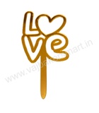 AT8 Acrylic Love Topper