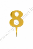 Acrylic Numerical Topper Big No.8