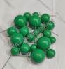 Dark Green Metallic Faux Balls