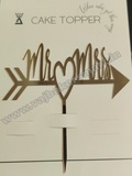 W17 Acrylic Wedding Topper