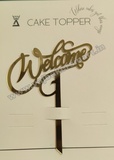 AT4 Welcome Acrylic Topper