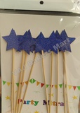 Glitter Royal Blue Star Topper Big