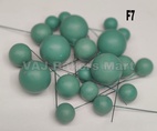 Sea Green Matte Finish Faux Balls (F07)