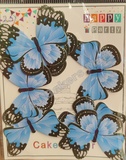 BTB51 Black Border Butterfly Toppers
