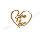 You & Me Heart Cutout