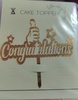 AT1 Acrylic Congratulations Cake Topper